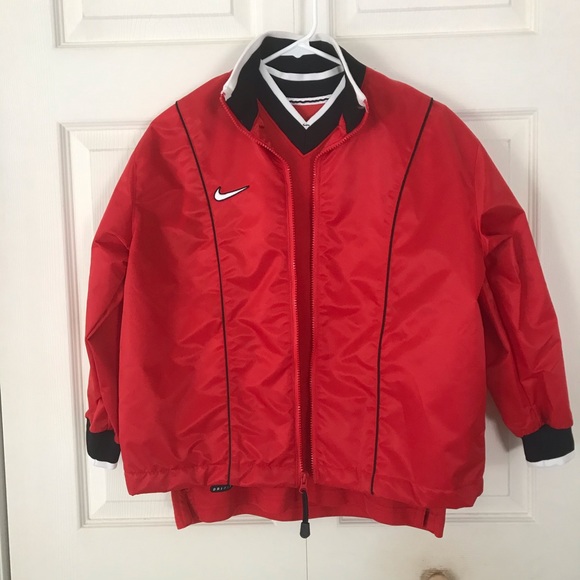 Girls Nike Red Black Jacket & Top Medium